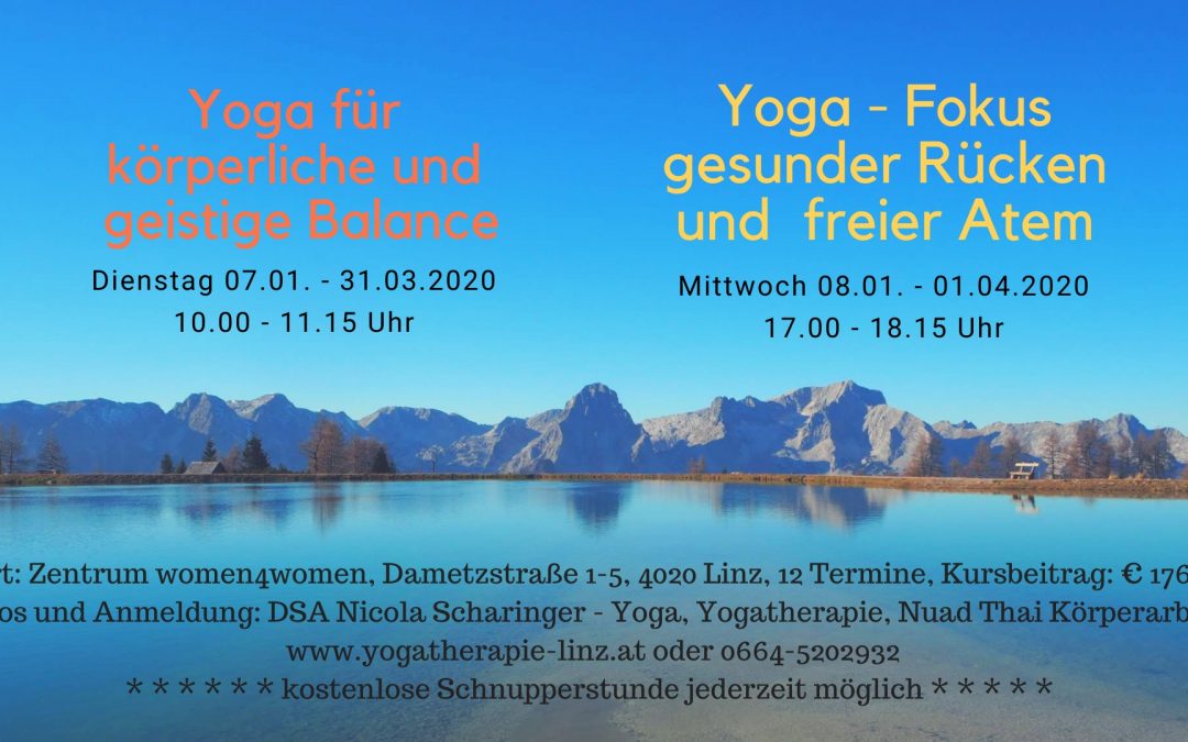 Aktuelle Yogakurse in Linz – ab Jänner 2020