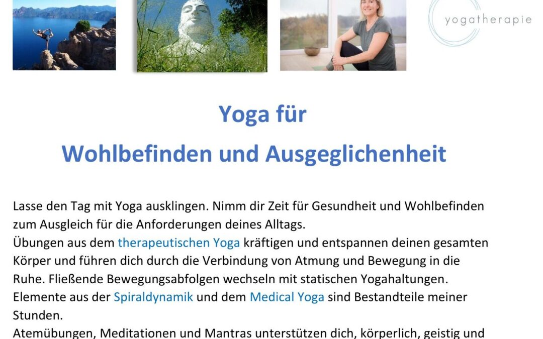 Herbstkurs ab 7.Oktober – Durchatmen und Auftanken !!